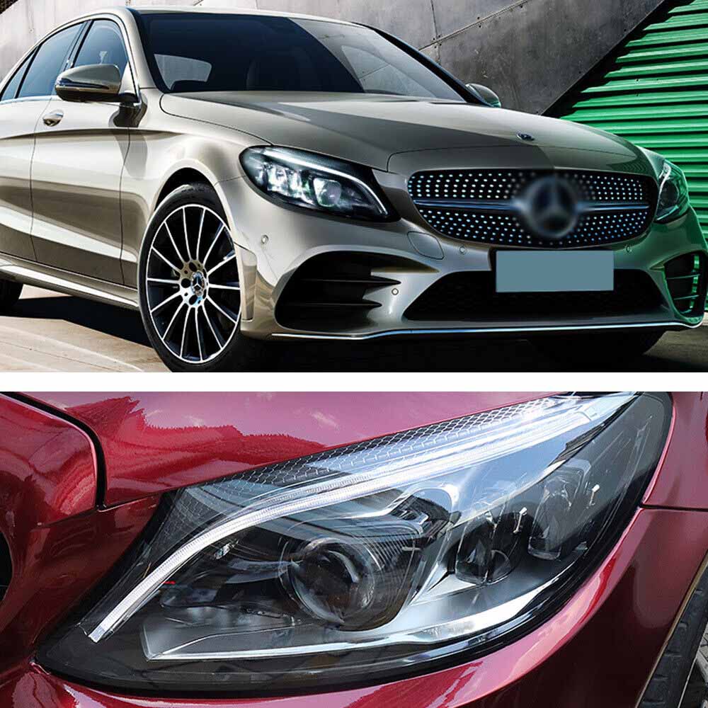 VLAND LED Headlights For Mercedes Benz W205 C-Class 2015-2021 With Blue DRL - Image 12