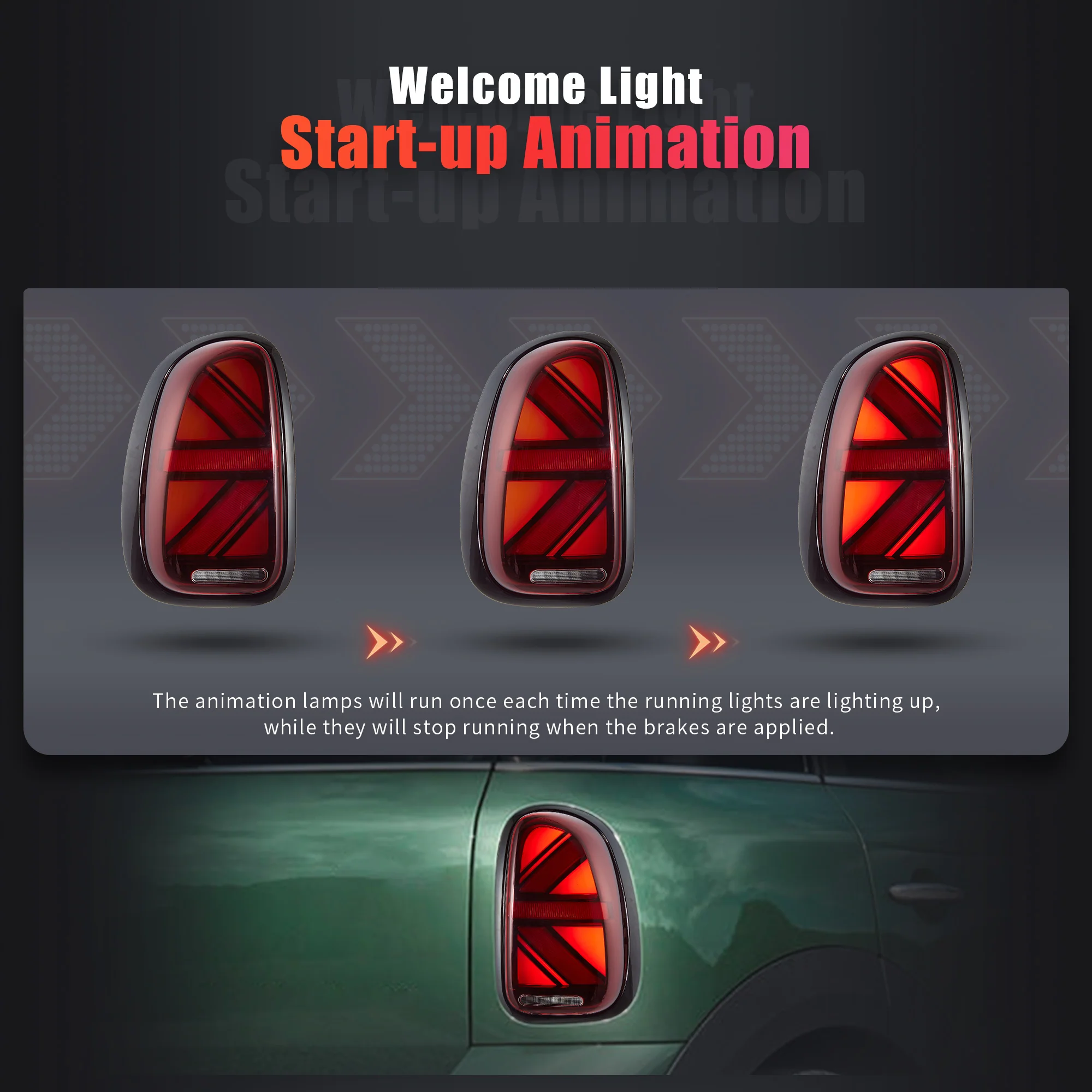 VLAND LED Tail Lights For BMW Mini Cooper Countryman R60 1st Gen 2010-2016 - Image 6