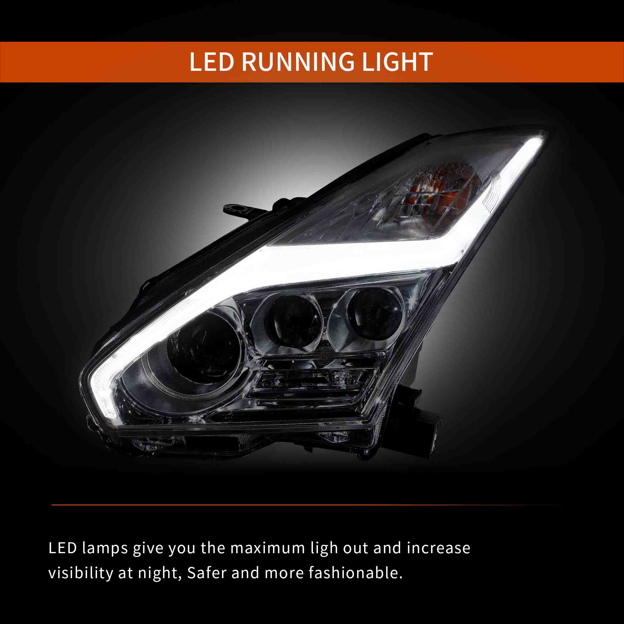 VLAND LED Head Lights For Nissan GTR R35 2008-2023 [DOT.] - Image 5