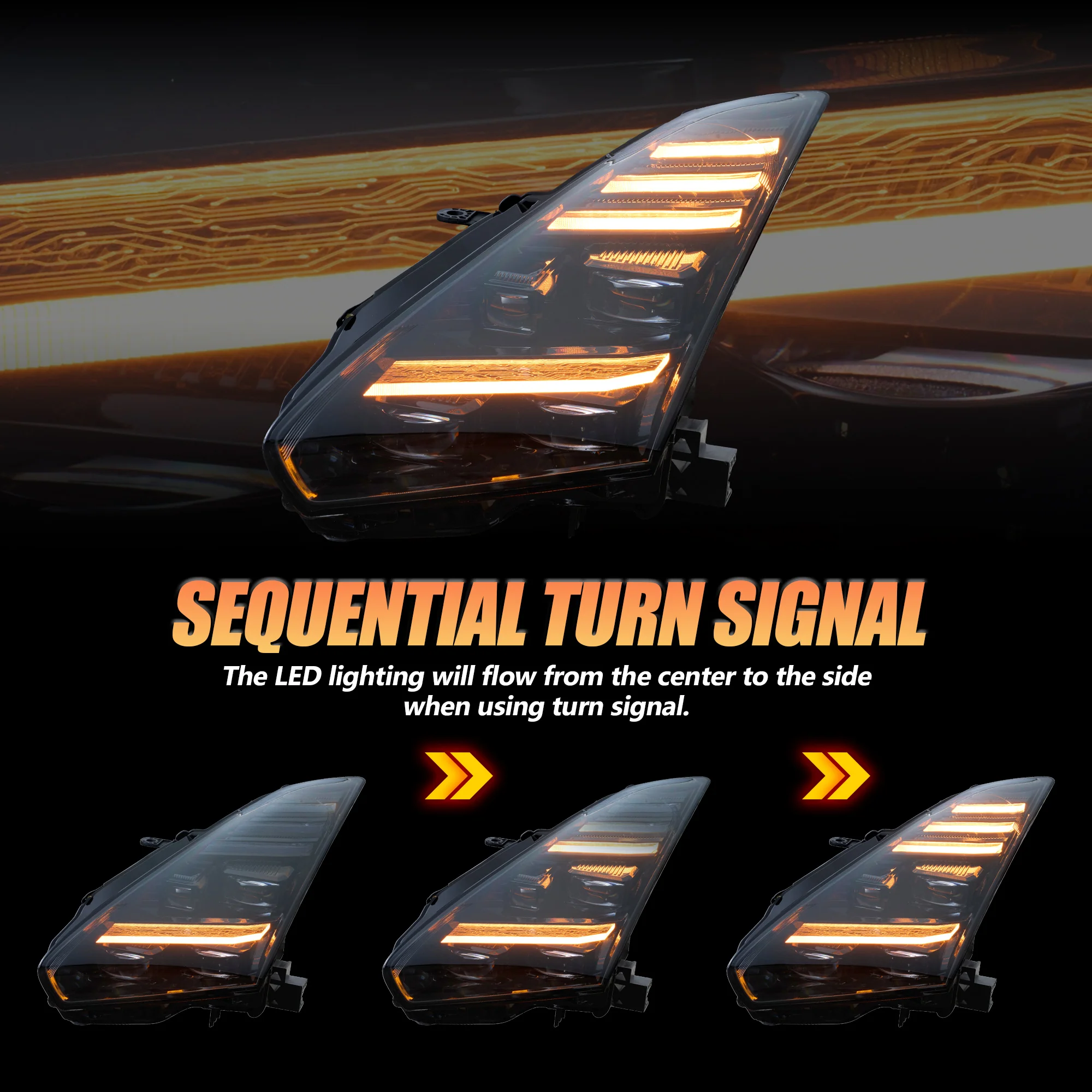 VLAND LED Projector Head Lights For Nissan GTR R35 2008-2023 [DOT.] - Image 4