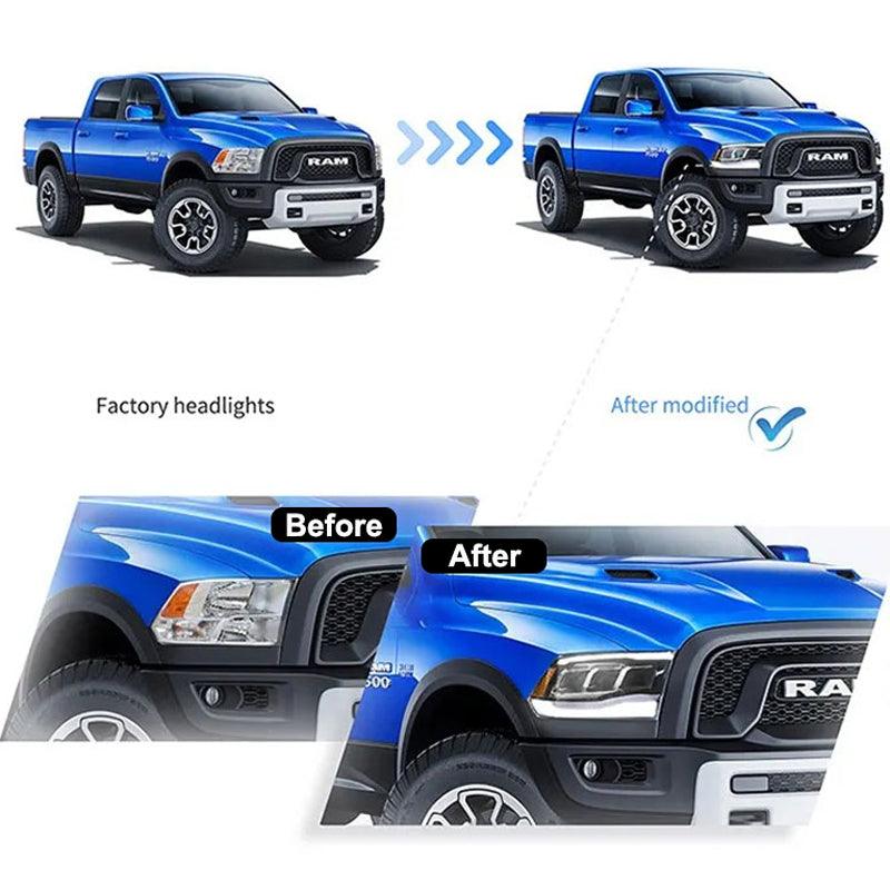 VLAND Full LED Headlights For Dodge RAM 1500 / 2500 / 3500 2009-2018 Ram1500 Classic 2019-2021 [E-MARK./DOT./SAE.] - Image 10