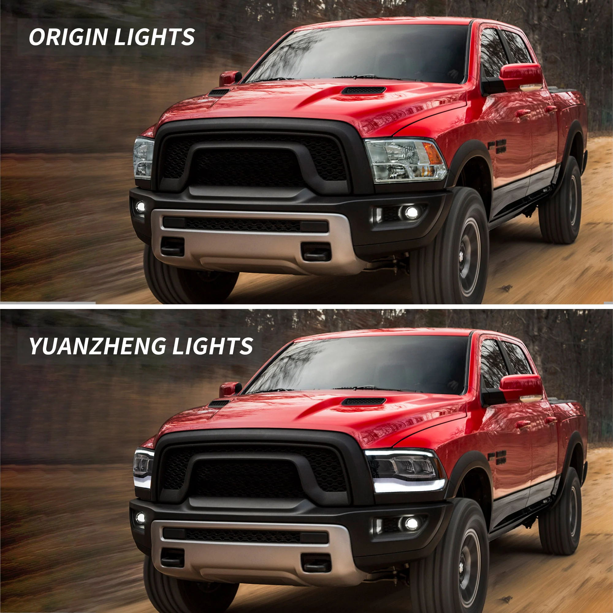 VLAND Full LED Headlights For Dodge RAM 1500 / 2500 / 3500 2009-2018 Ram1500 Classic 2019-2021 [E-MARK./DOT./SAE.] - Image 12