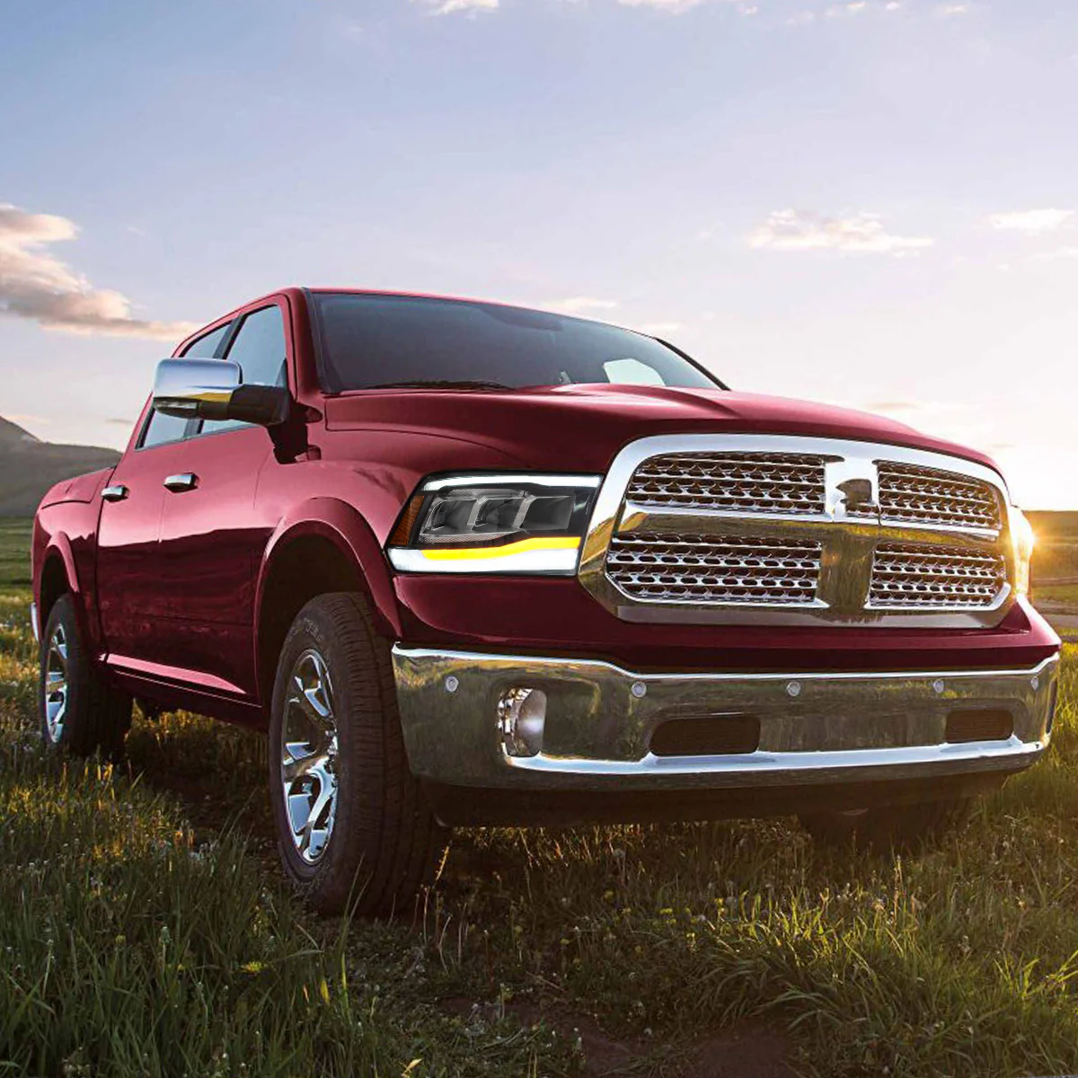 VLAND Full LED Headlights For Dodge RAM 1500 / 2500 / 3500 2009-2018 Ram1500 Classic 2019-2021 [E-MARK./DOT./SAE.] - Image 13