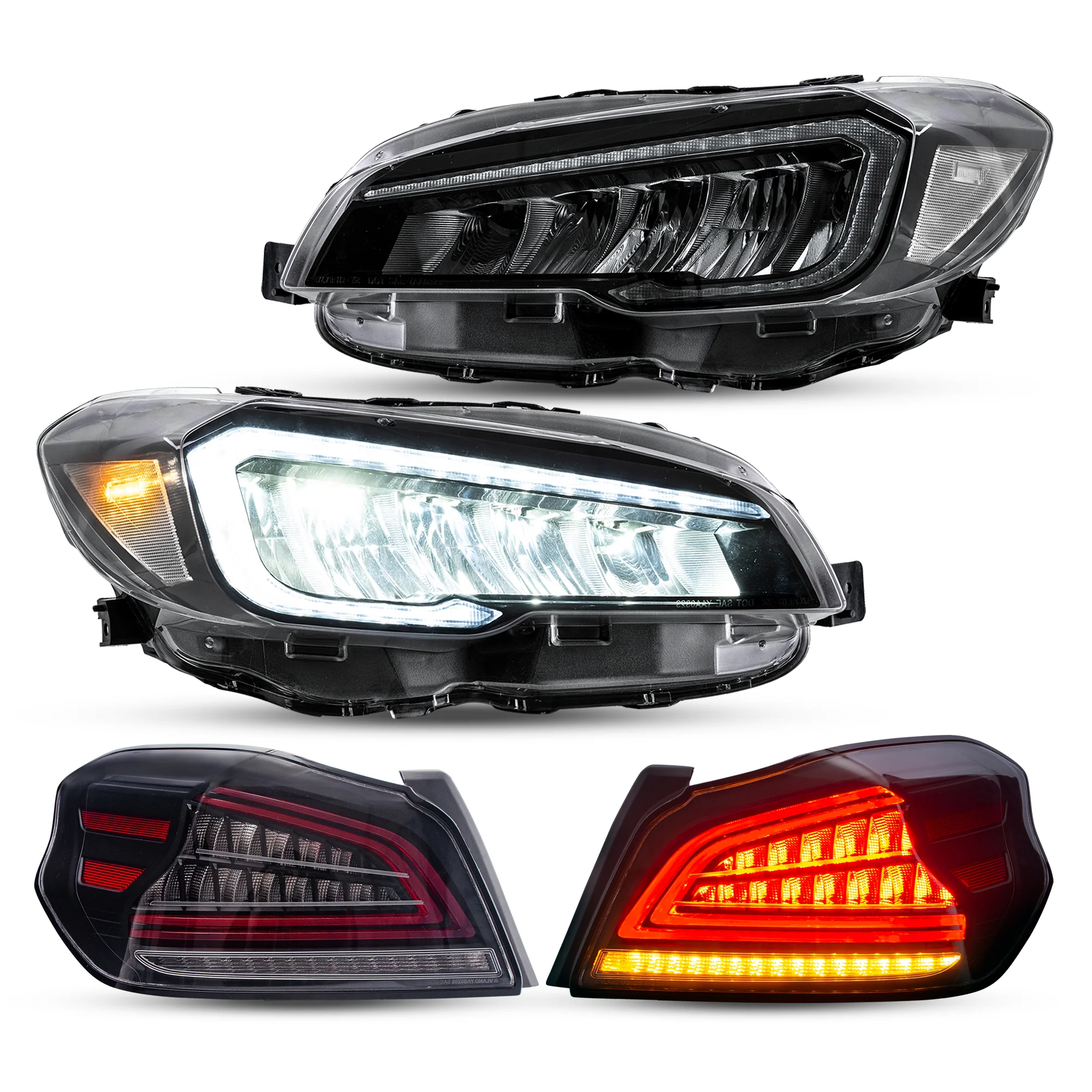 VLAND Full LED Headlights and Taillights For Subaru WRX / WRX STI 2015-2021 - Image 4
