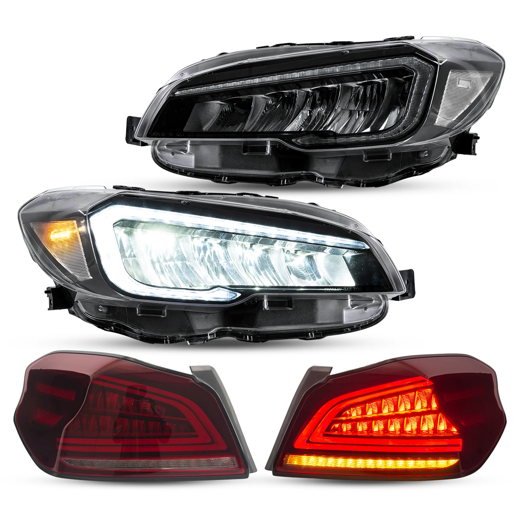 VLAND Full LED Headlights and Taillights For Subaru WRX / WRX STI 2015-2021 - Image 5
