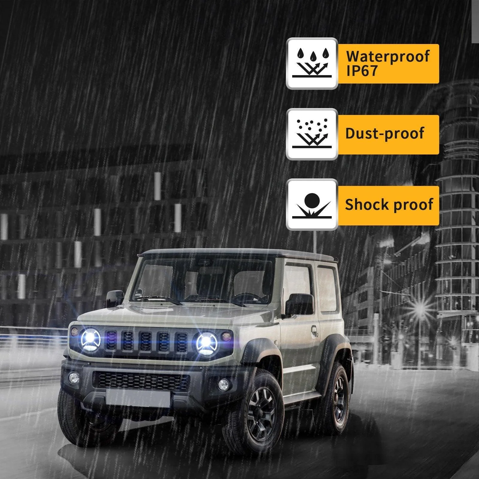 VLAND LED Headlights For Suzuki Jimny 2019-UP with Startup-Blue Light Front Lights - Image 6