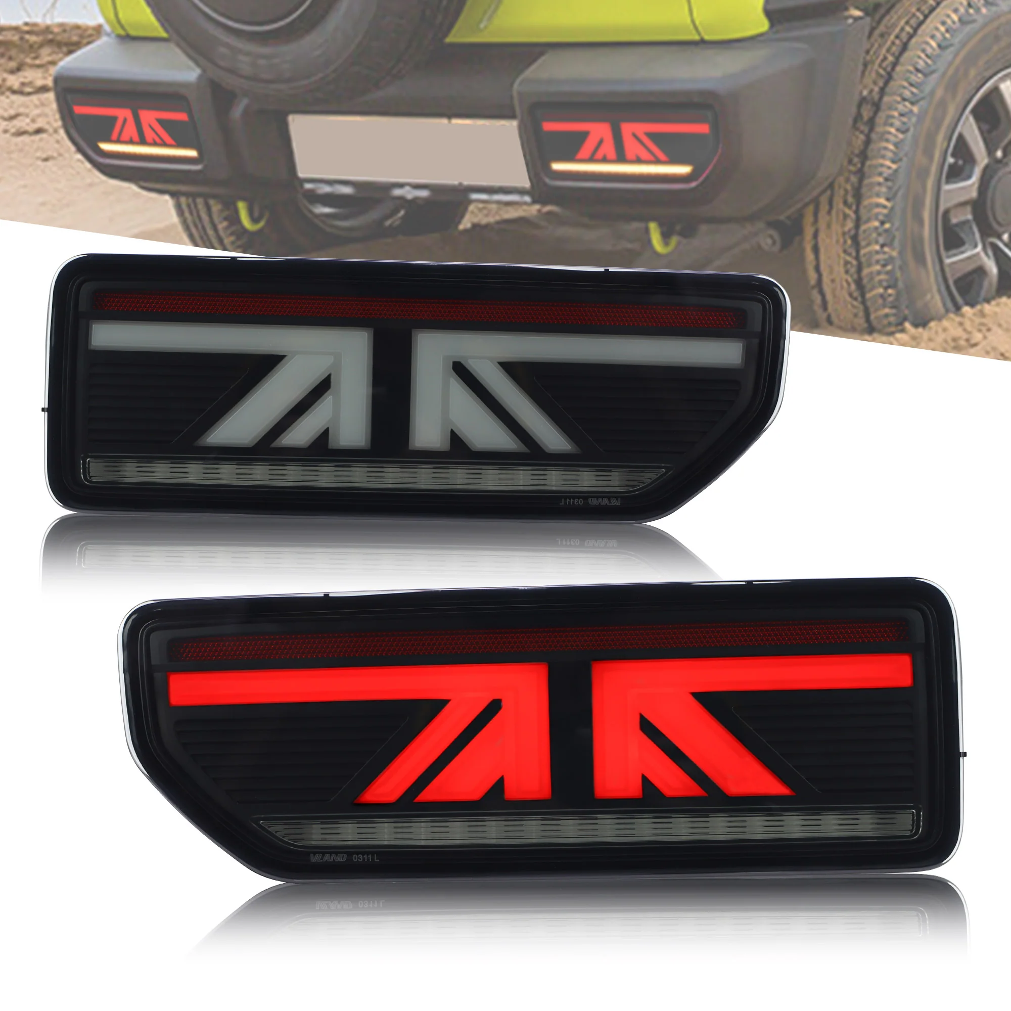 VLAND LED Taillights For Suzuki Jimny 2019-UP Tail Lights - Image 4