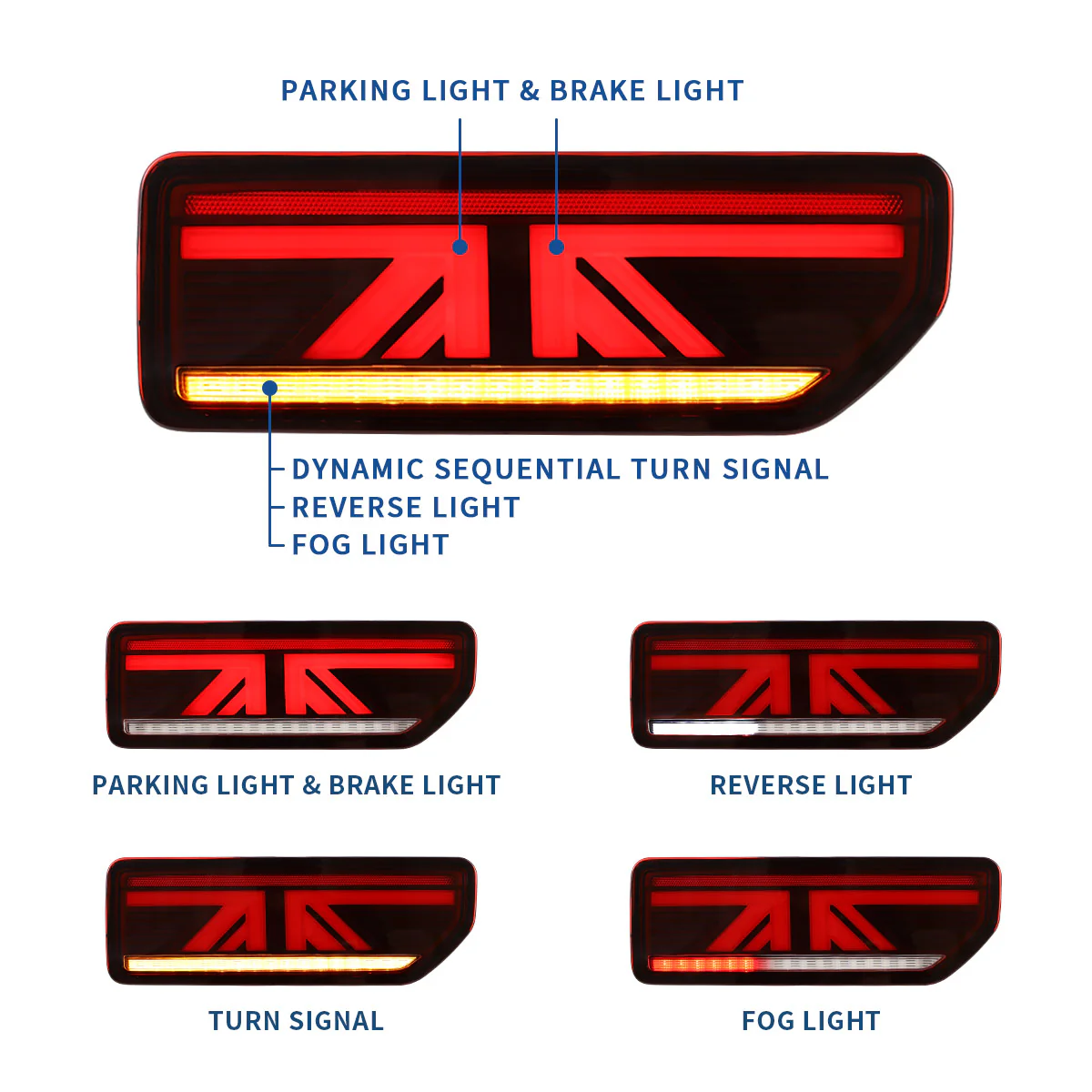 VLAND LED Taillights For Suzuki Jimny 2019-UP Tail Lights - Image 7