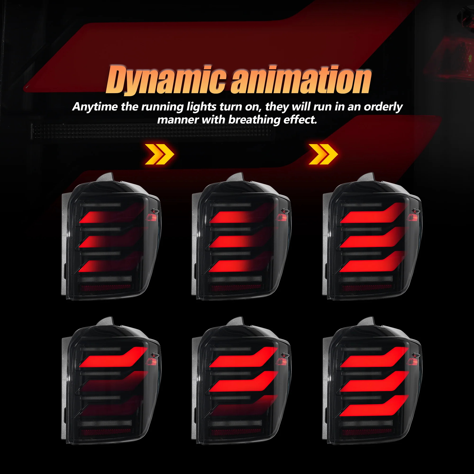 VLAND LED Taillights For Toyota 4Runner 2010-2024 Rear Tail Lights Assembly - Image 3