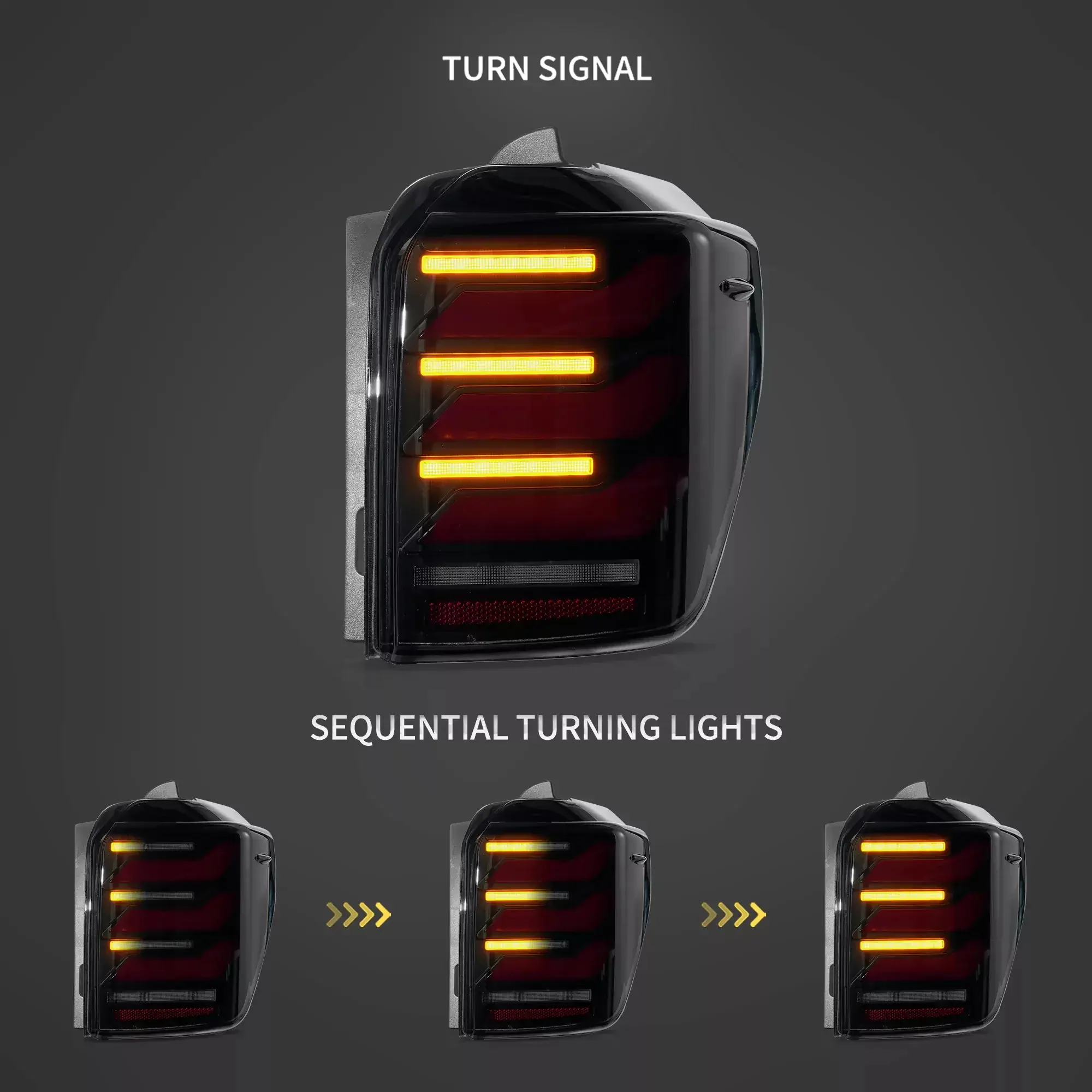 VLAND LED Taillights For Toyota 4Runner 2010-2024 Rear Tail Lights Assembly - Image 5
