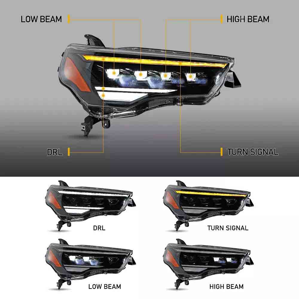 VLAND LED Headlights and Taillights For Toyota 4Runner 2014-2024 - Image 3