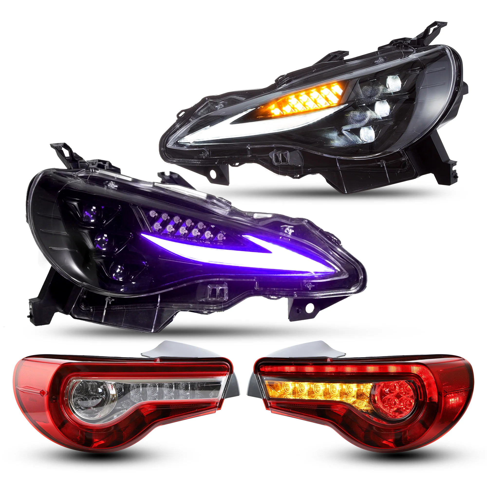 VLAND LED RGB Headlights Tail Lights Combo For Toyota 86 GT86 Subaru BRZ Scion FRS 2012-2021 - Image 2