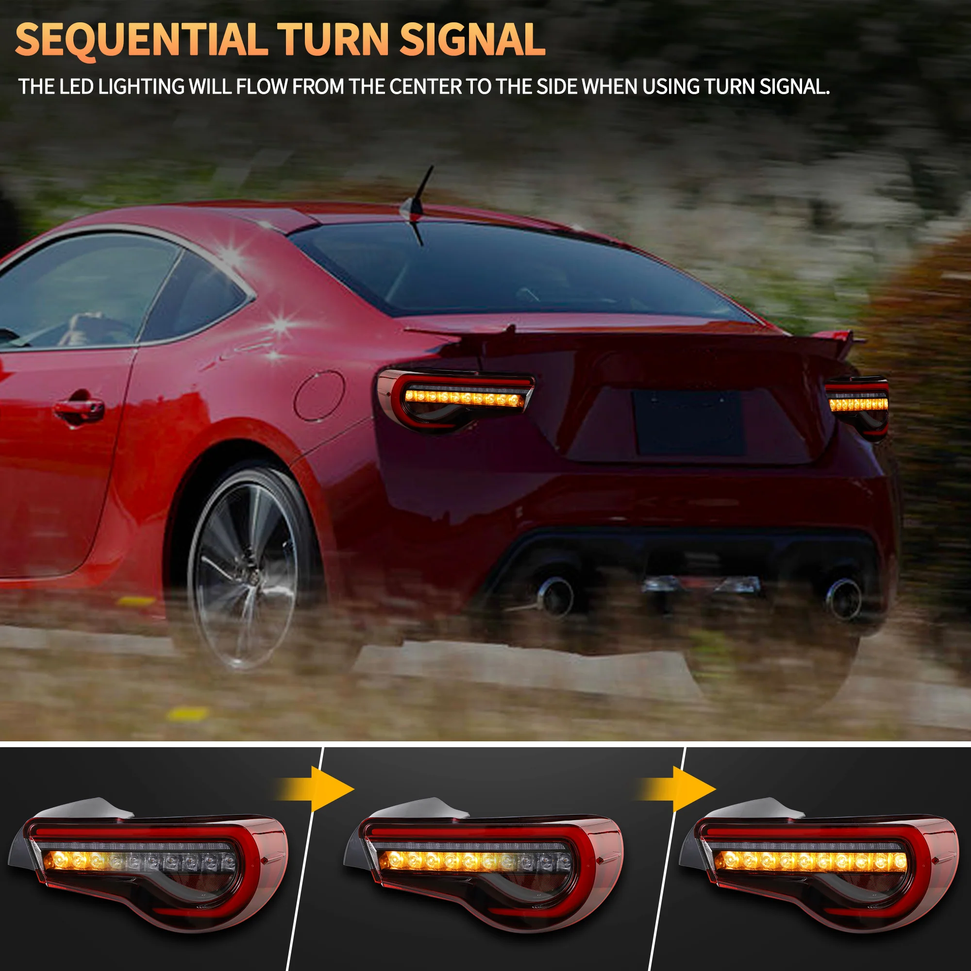 VLAND LED RGB Headlights Tail Lights Combo For Toyota 86 GT86 Subaru BRZ Scion FRS 2012-2021 - Image 9