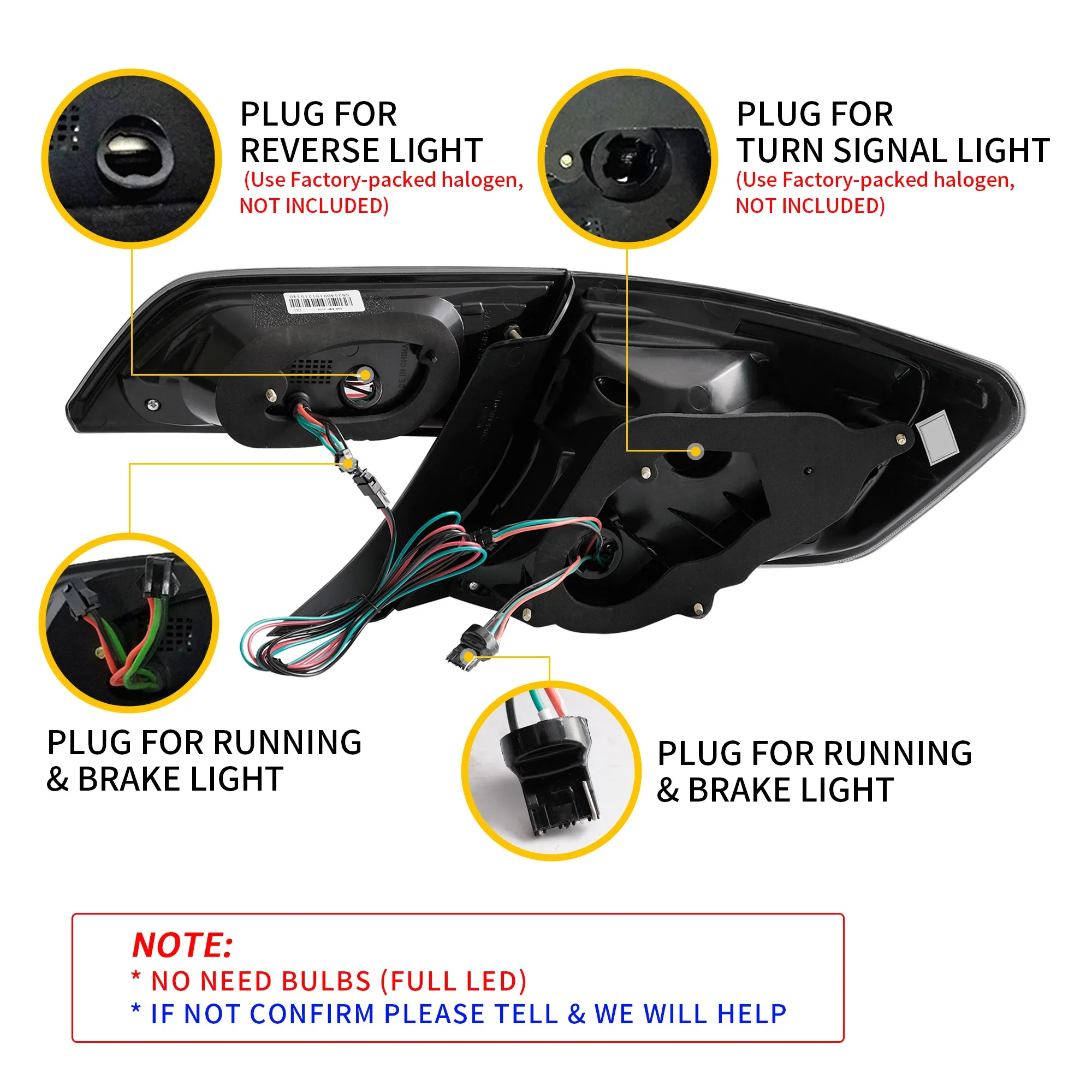 VLAND LED Headlights and Taillights Combo For Toyota Camry 2012-2014 XV50 7th Gen [DOT.] - Image 13