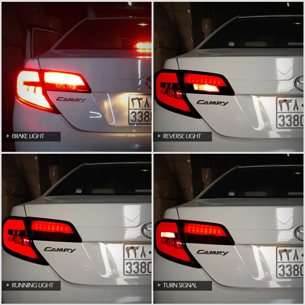 VLAND LED Headlights and Taillights Combo with Bulbs For Toyota Camry 2012-2014 XV50 7th Gen [DOT.] - Image 7