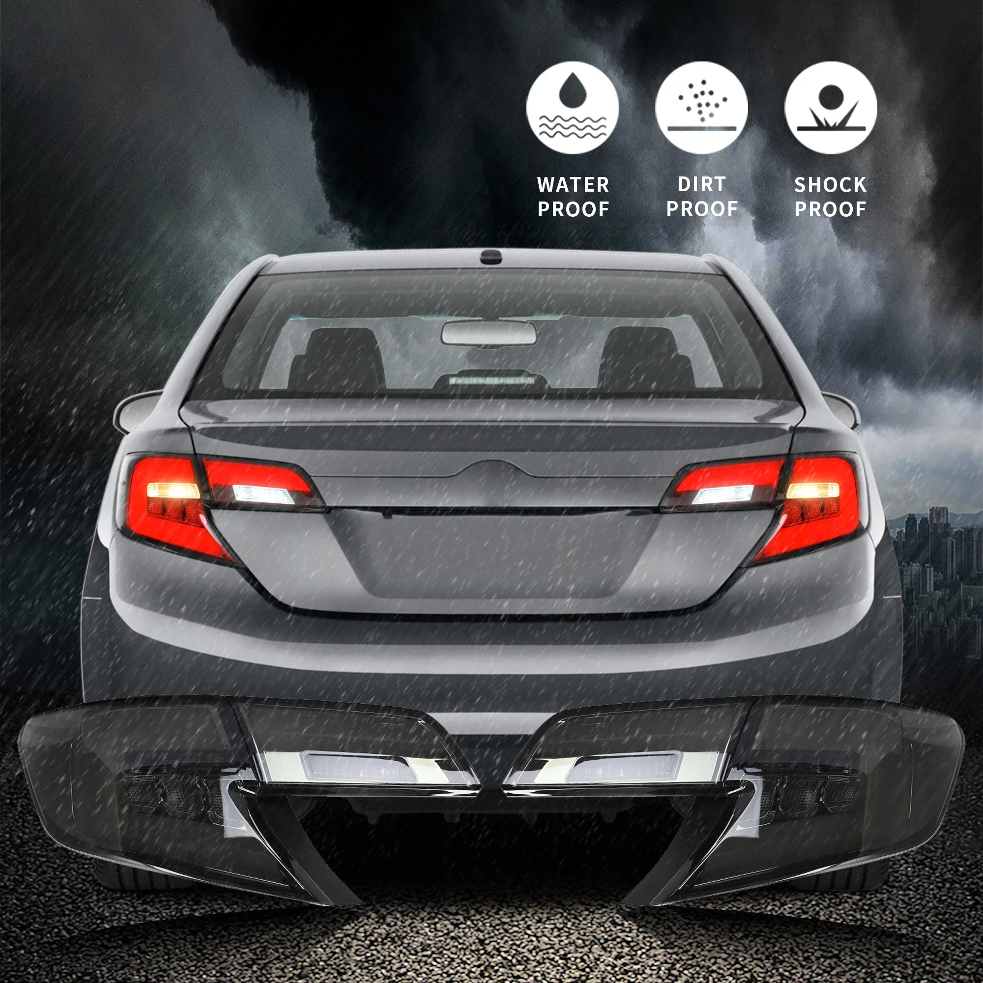 VLAND LED Tail Lights For Toyota Camry 2012-2014 XV50 7th Gen - Image 6