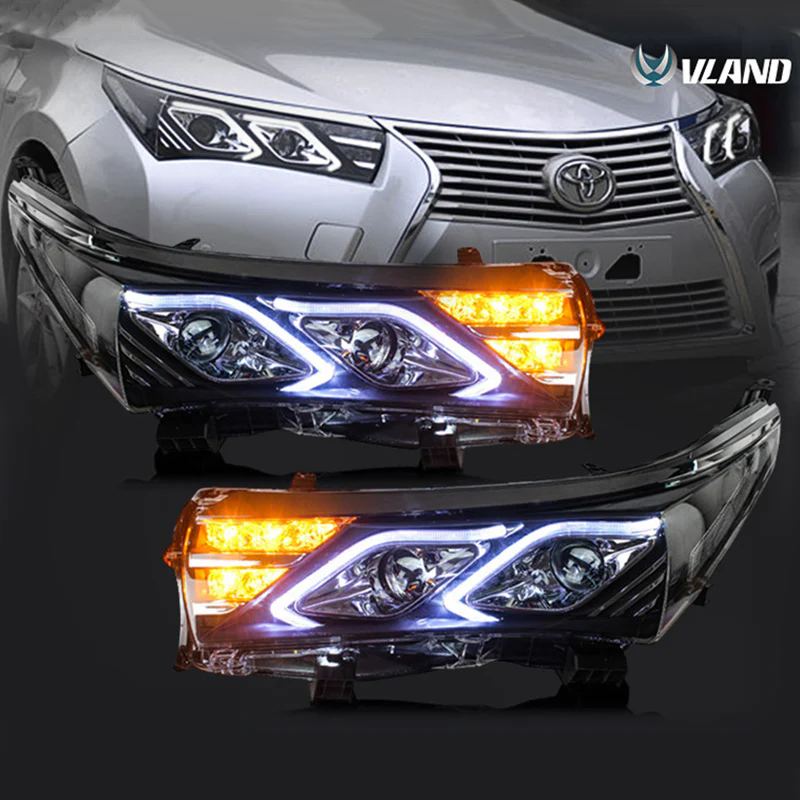 VLAND LED Headlights For Toyota Corolla 11th Gen E170/E180 International Version 2014-2019 -0251-GNBC - Image 2