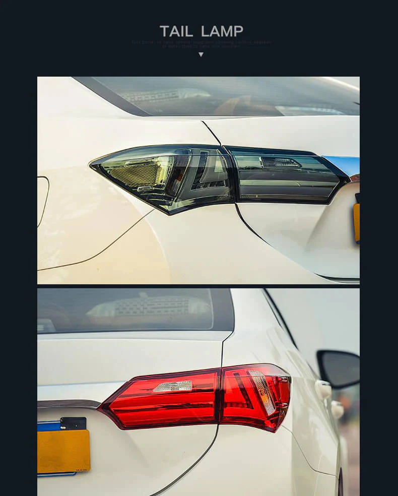 VLAND LED Taillights For Toyota Corolla 2014-2019 International E170/E180 Version - Image 6