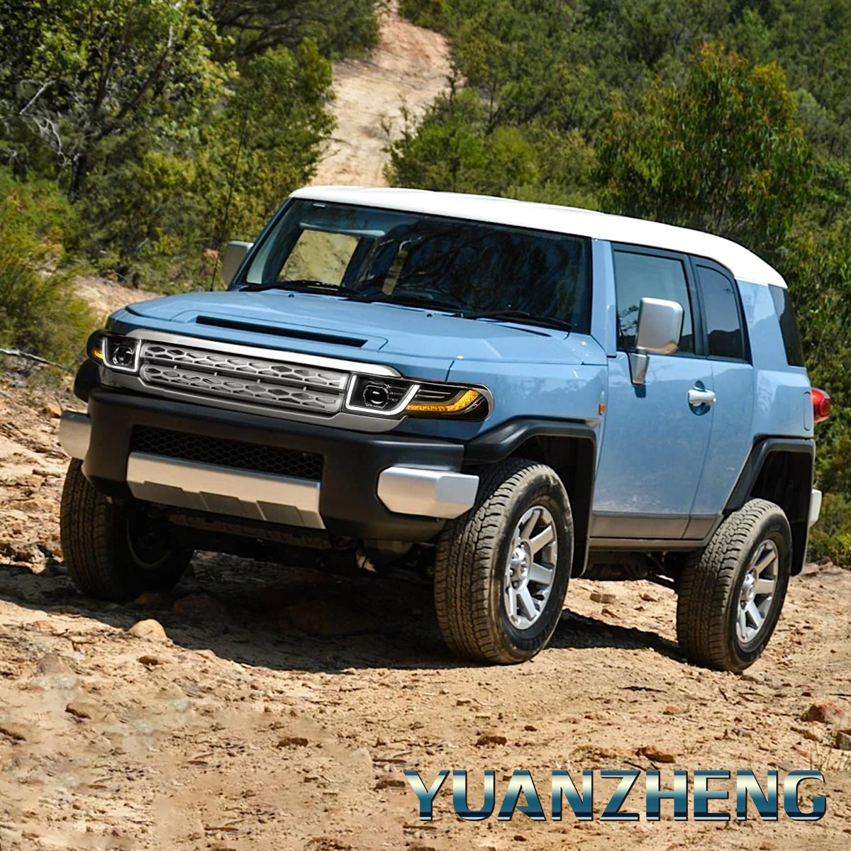 VLAND LED Headlights With Grille and Taillights with Bulbs For Toyota Fj Cruiser 2007-2023 - Image 12