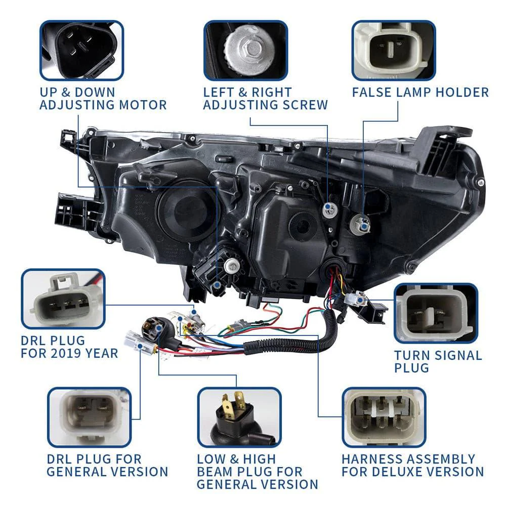 VLAND Full LED Headlights For Toyota Hilux / Revo 8th Gen 2015-2020 With Start Dynamic Lighting - Image 23