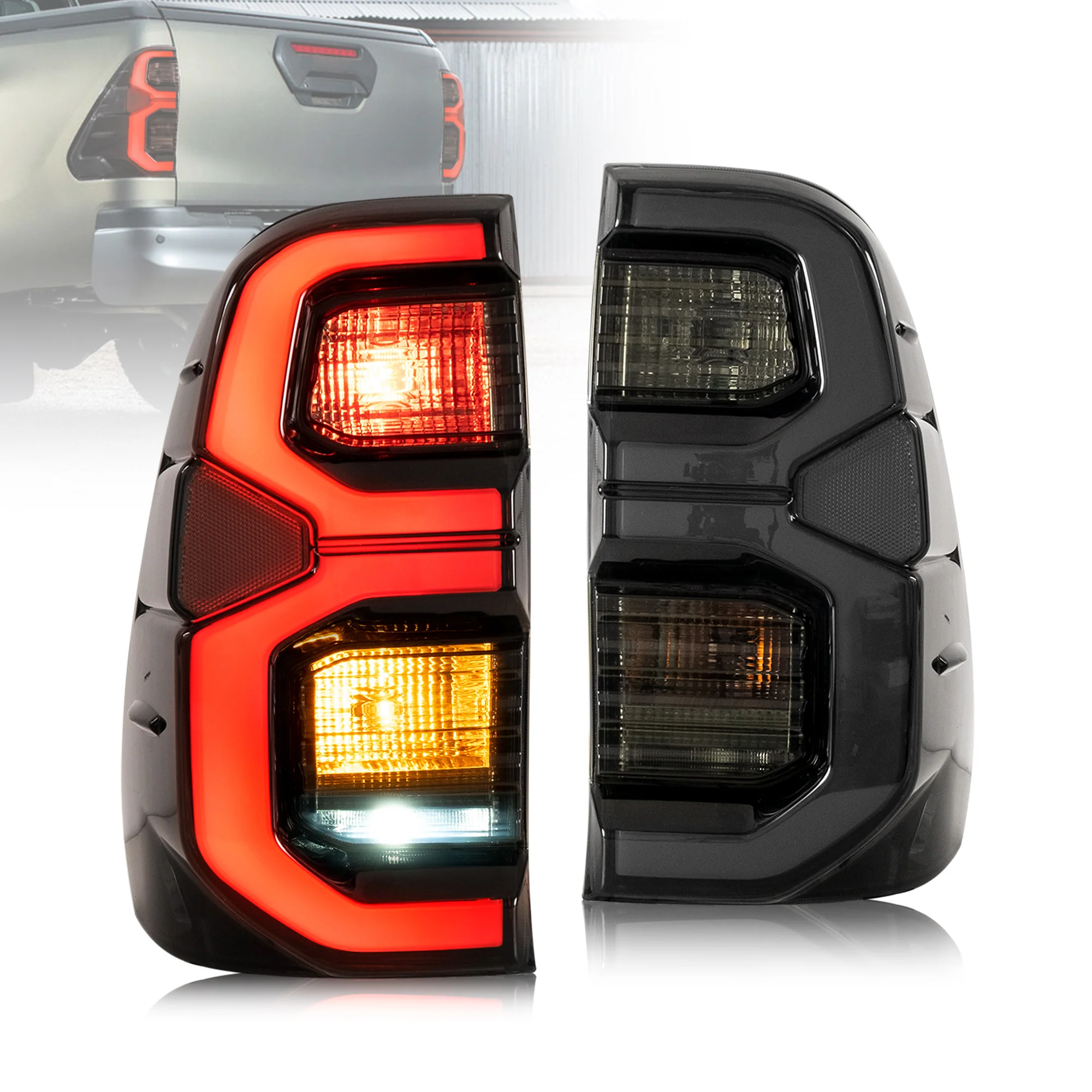 VLAND LED Tail Lights For Toyota Hilux / Vigo 2015-2020 with Start-up Animation - Image 3