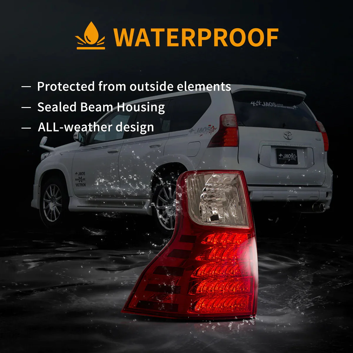 VLAND LED Tail Lights & Bumper Lights For Toyota Land Cruiser Prado J150 2010-2022 4th Gen (NOT FIT GX460) - Image 11