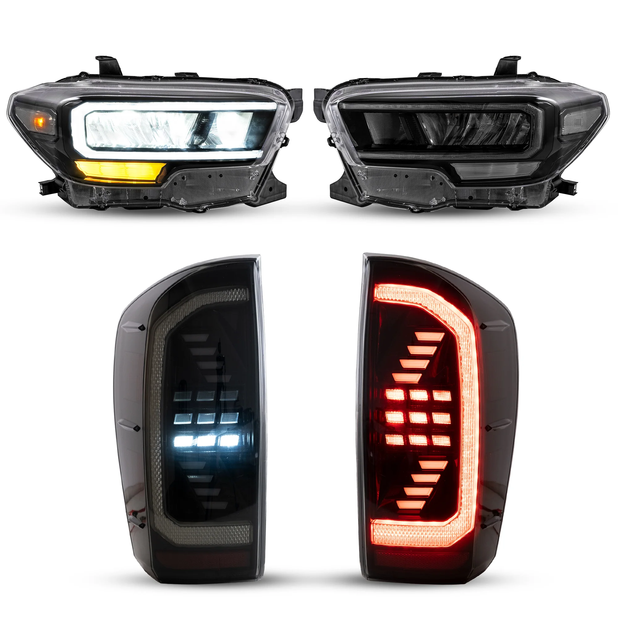 VLAND LED Headlights & Tail Lights For Toyota Tacoma N300 3rd Gen 2015-2024 Front And Rear Lamps Kits [DOT.] - Image 3