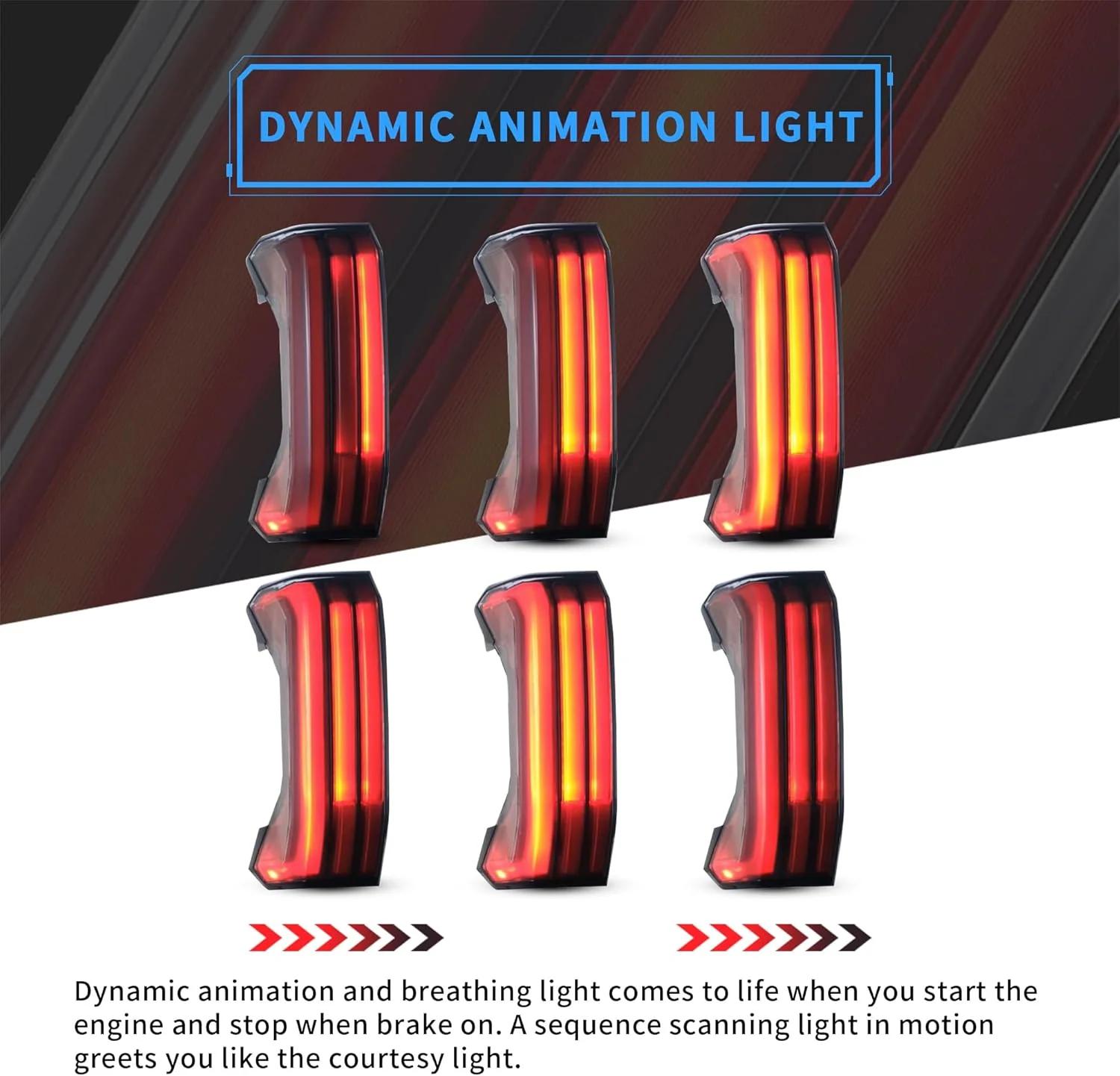 VLAND LED Tail Lights For Toyota Tundra 3rd Gen XK70 2022-2024 With Startup Animation - Image 5