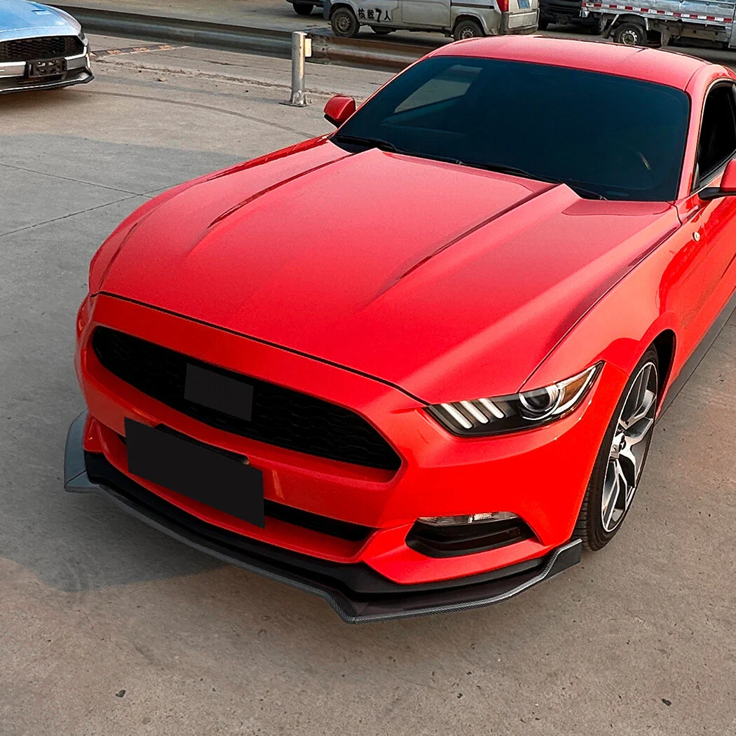 VLAND Front Bumper Lip Chin Spoiler Splitter For Ford Mustang GT 2015-2017 Performance Style - Image 4
