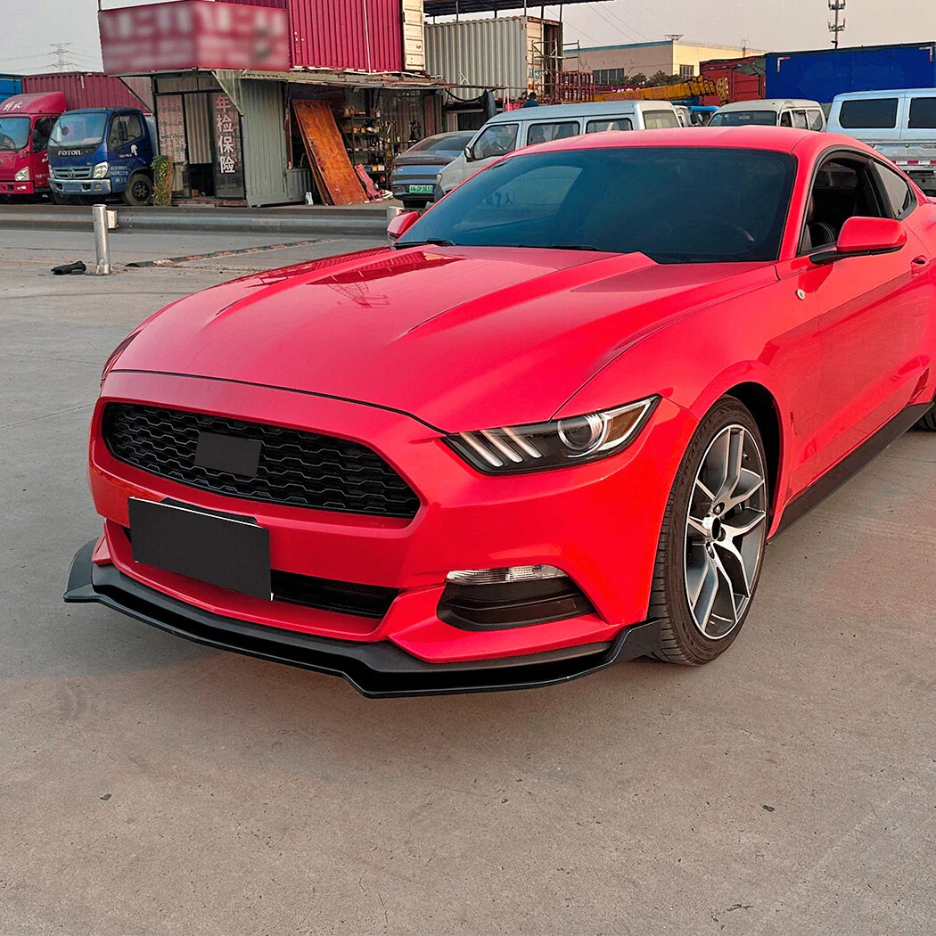 VLAND Front Bumper Lip Chin Spoiler Splitter For Ford Mustang GT 2015-2017 Performance Style - Image 5