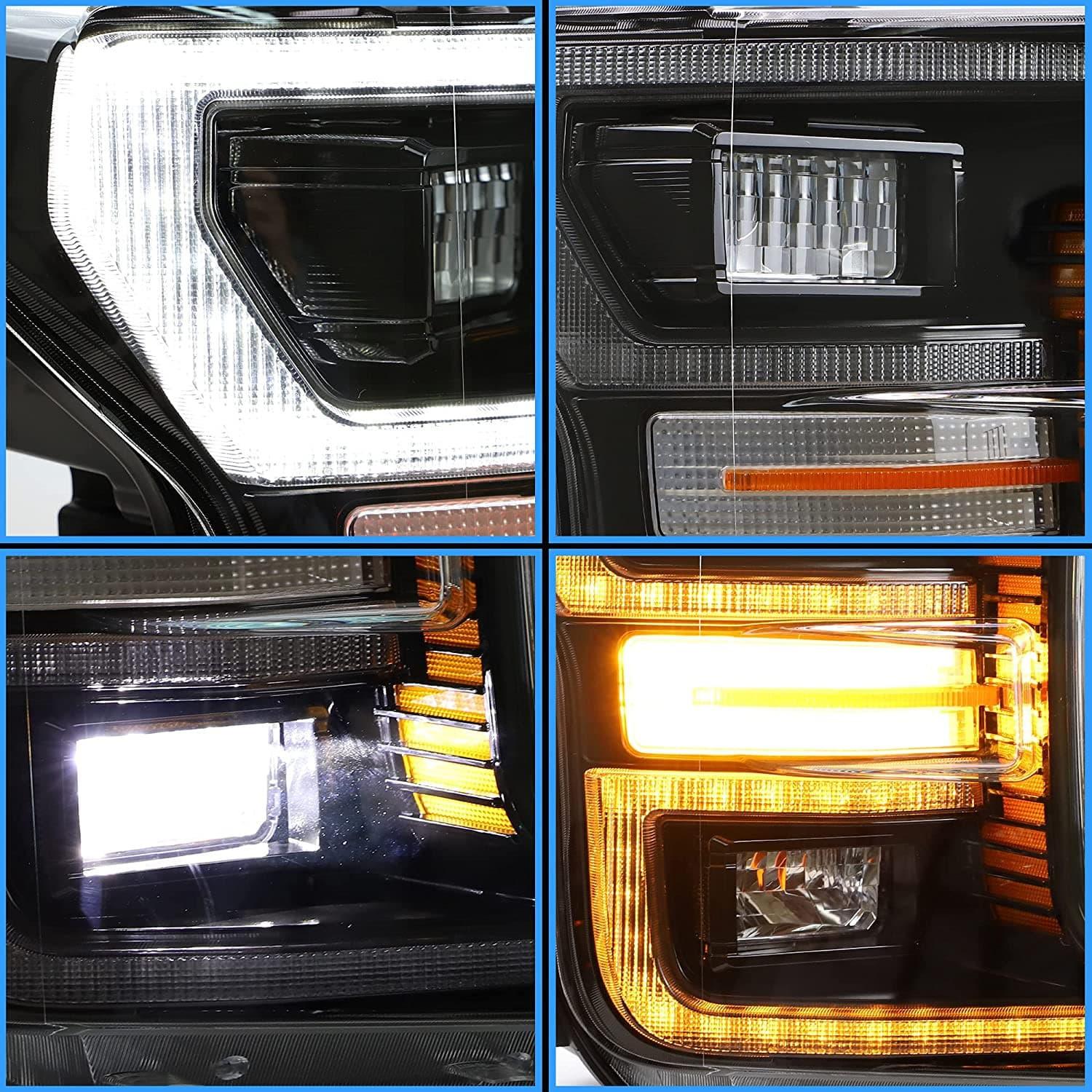VLAND Full LED Headlights For Ford F150 13th Gen Pickup 2018 2019 2020 with DRL - Image 4