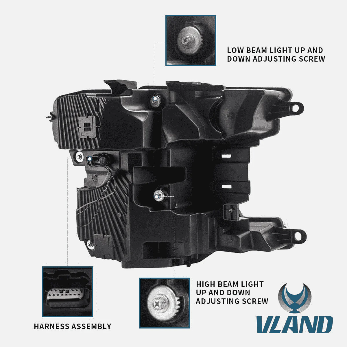 VLAND Full LED Headlights For Ford F150 13th Gen Pickup 2018 2019 2020 with DRL - Image 8