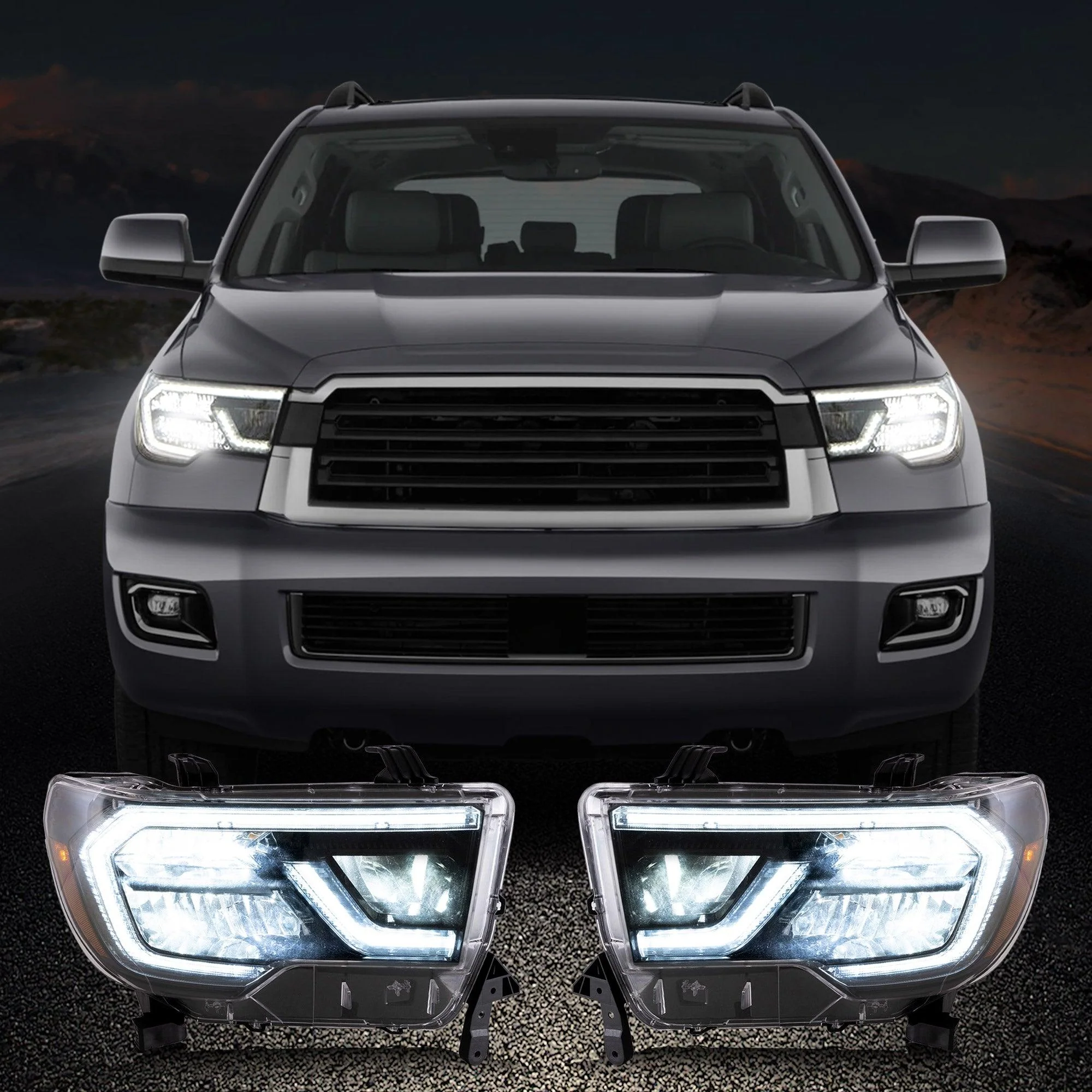 VLAND LED Headlights For Toyota Tundra 2007-2013 & Toyota Sequoia 2008-2020 - Image 5
