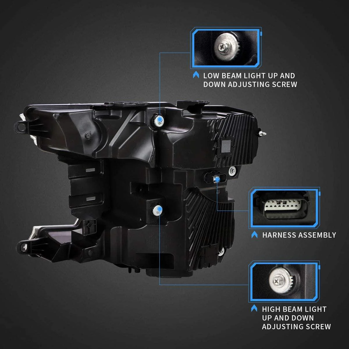 VLAND Full LED Projector Headlights For Ford F150 13th Gen Pickup 2018 2019 2020 [SAE. / DOT. / FMVSS 108] - Image 11