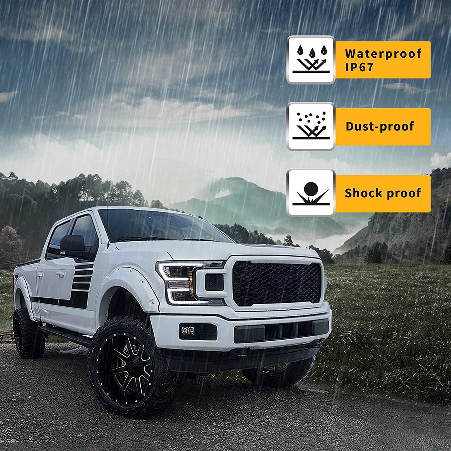 VLAND Full LED Projector Headlights For Ford F150 13th Gen Pickup 2018 2019 2020 [SAE. / DOT. / FMVSS 108] - Image 8