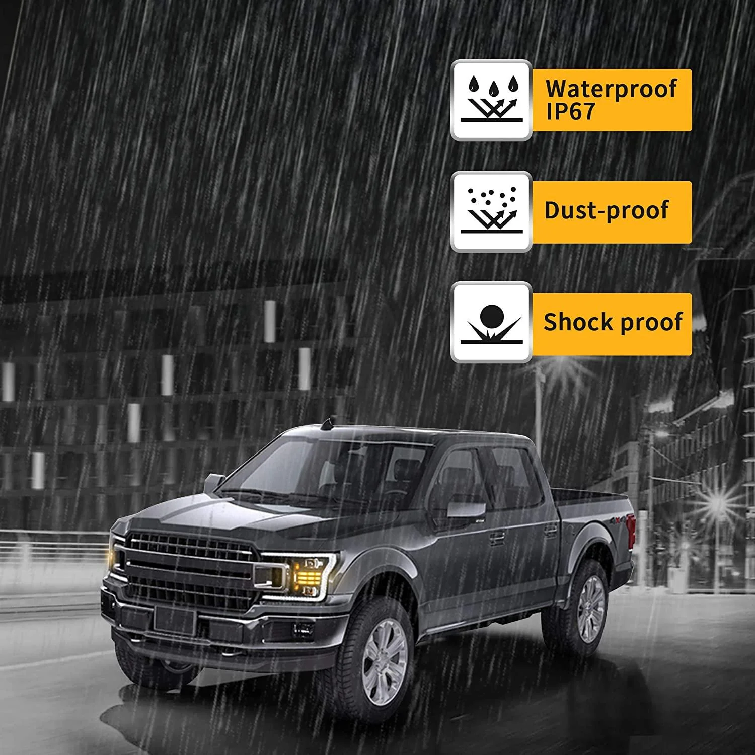 VLAND Full LED Projector Headlights For Ford F150 13th Gen Pickup 2018 2019 2020 [SAE. / DOT. / FMVSS 108] - Image 9