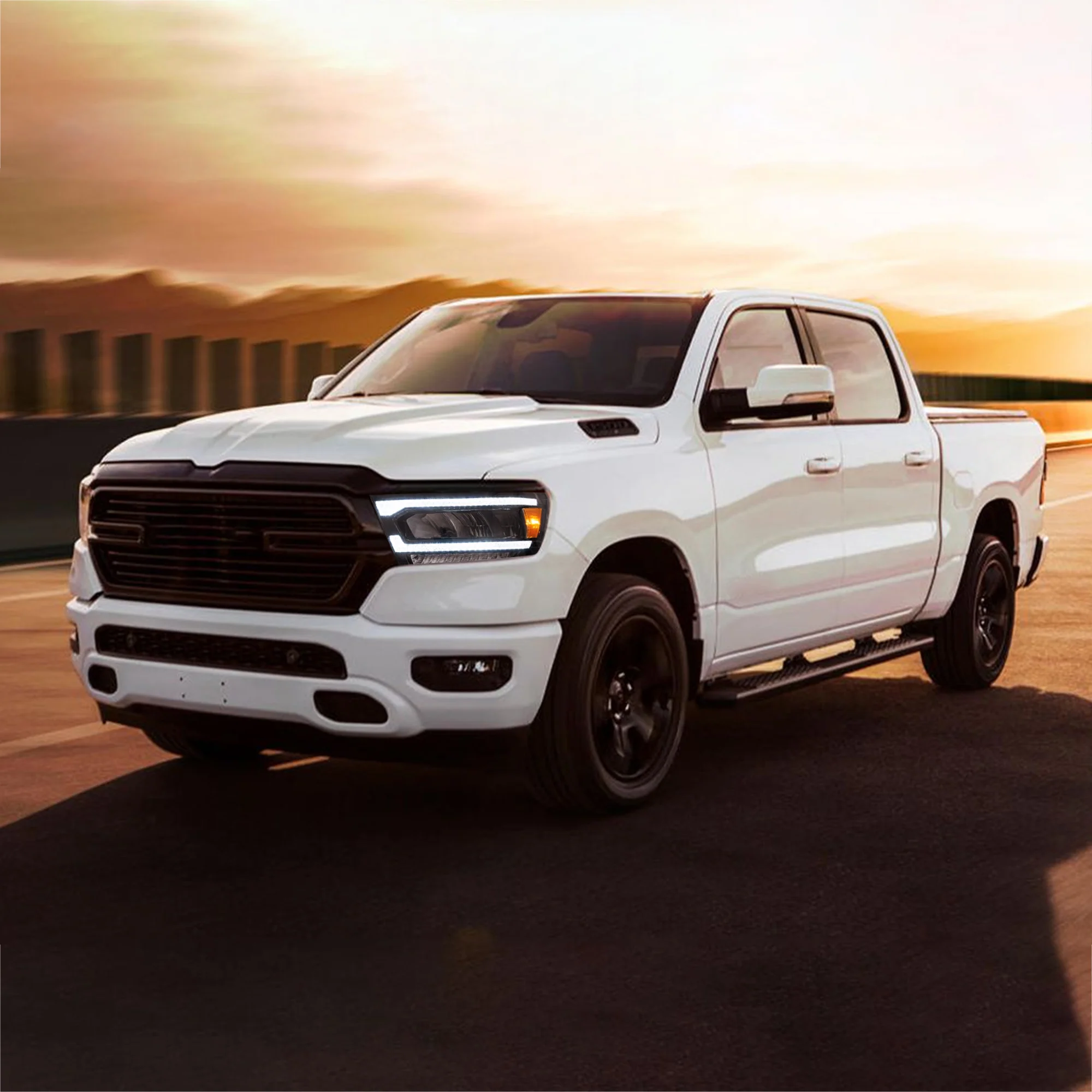 VLAND Full LED/Matrix Projector Headlights For Dodge RAM 1500 2019-UP [DOT. SAE.E-MARK] - Image 10