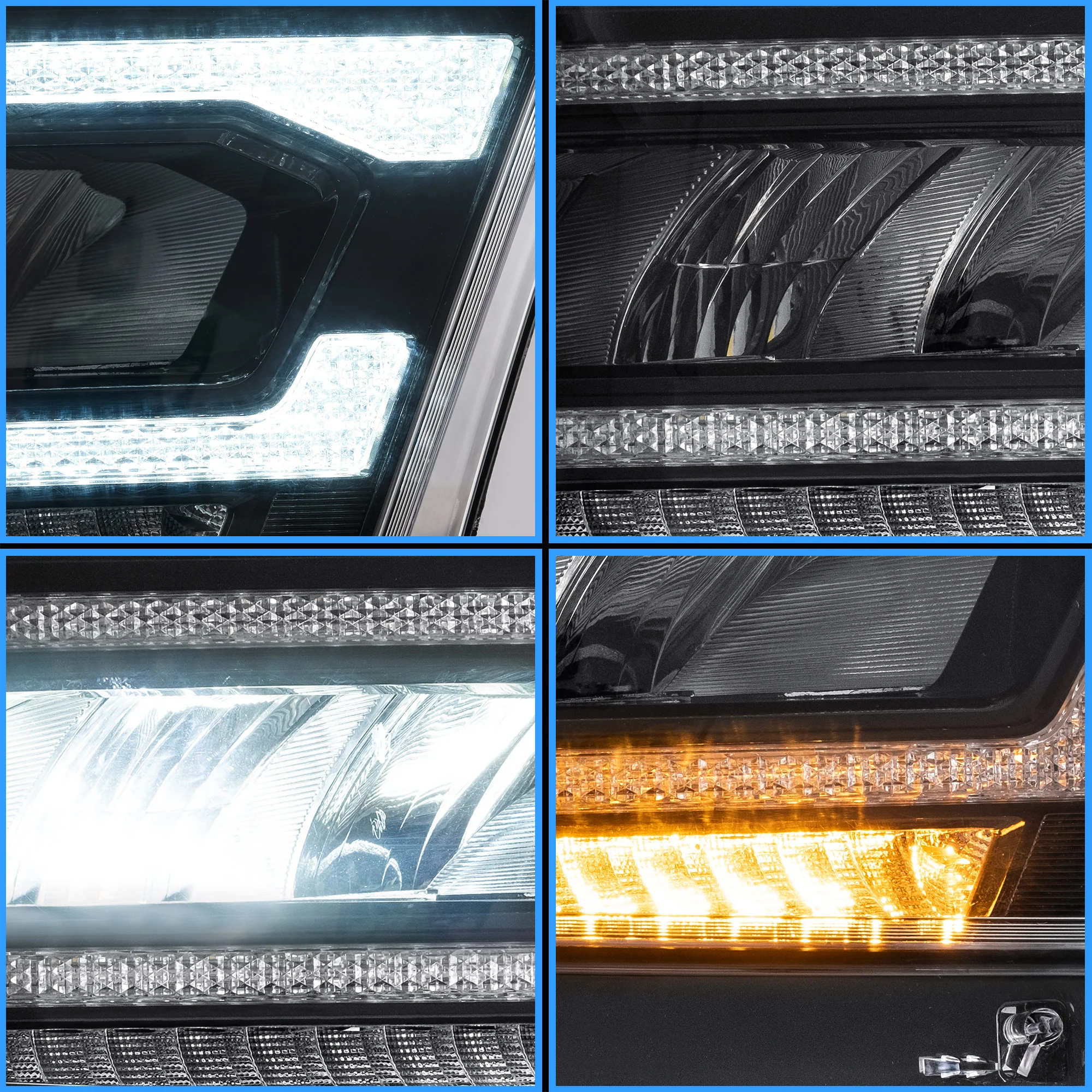 VLAND Full LED/Matrix Projector Headlights For Dodge RAM 1500 2019-UP [DOT. SAE.E-MARK] - Image 13