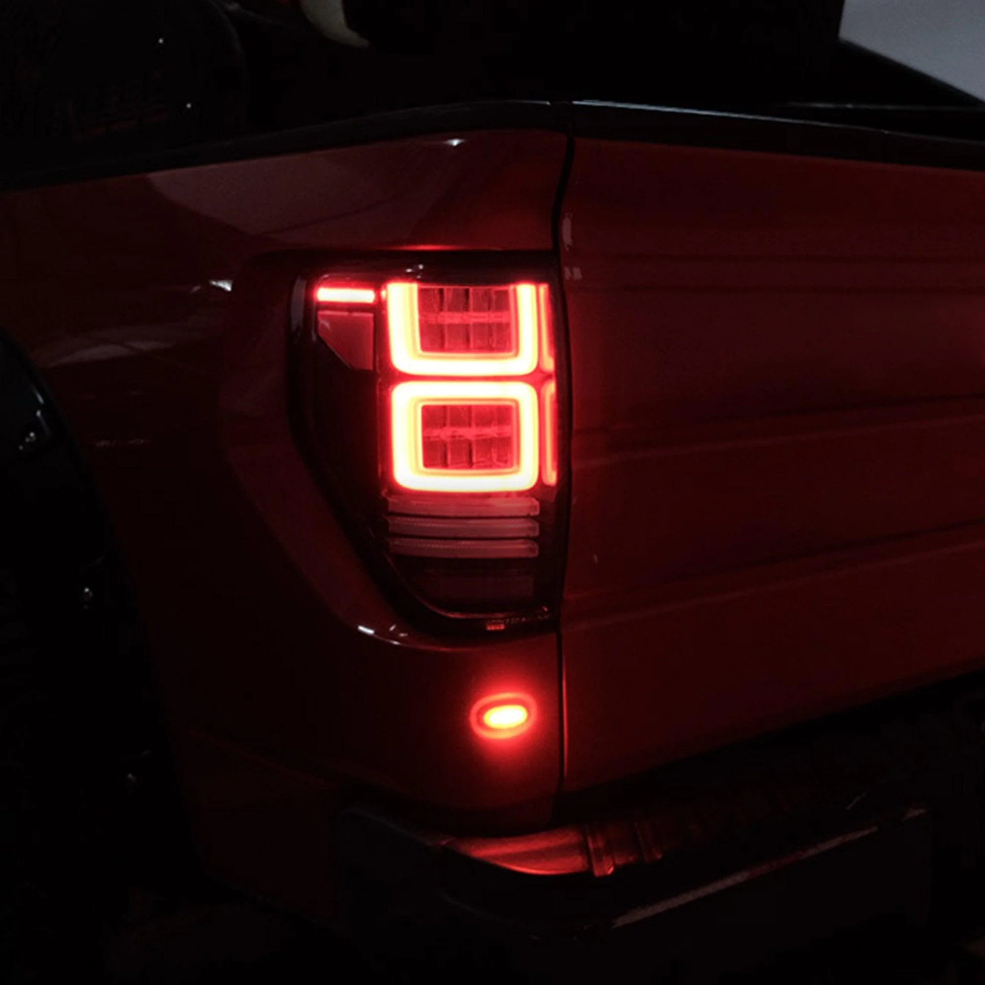 VLAND Full LED Tail Lights For Ford F150 2009-2014 Amber/Red Turn Signal [DOT.] - Image 22