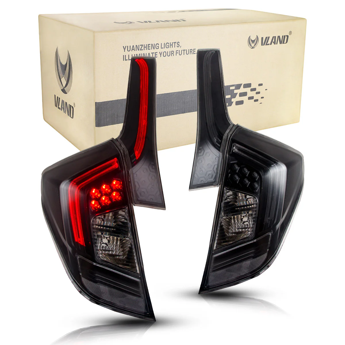 VLAND Full LED Tail Lights For Honda Fit / Jazz 2014-2020 Rear Lights - Image 7