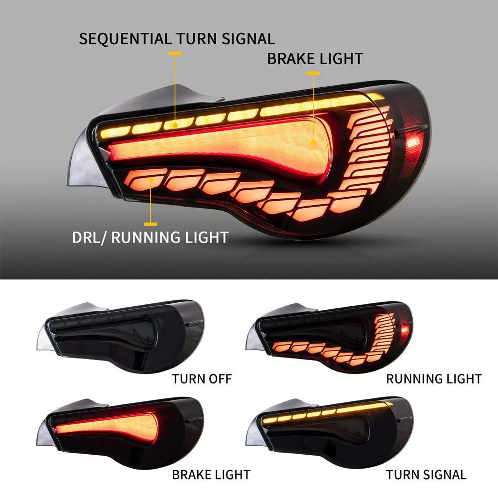 VLAND LED Tail Lights For Toyota 86/Subaru BRZ/Scion FRS 2012-2020 - Image 3