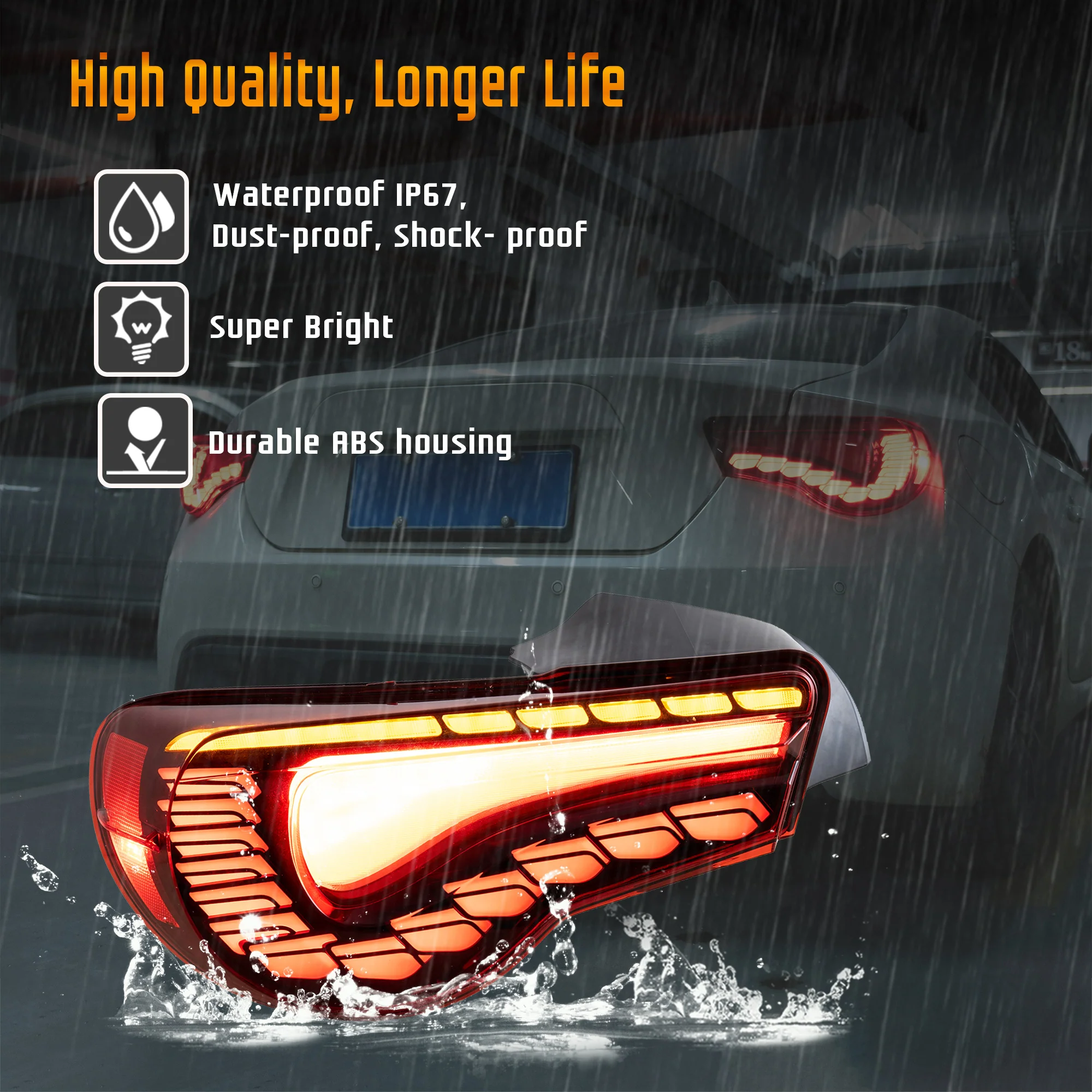 VLAND LED Tail Lights For Toyota 86/Subaru BRZ/Scion FRS 2012-2020 - Image 6