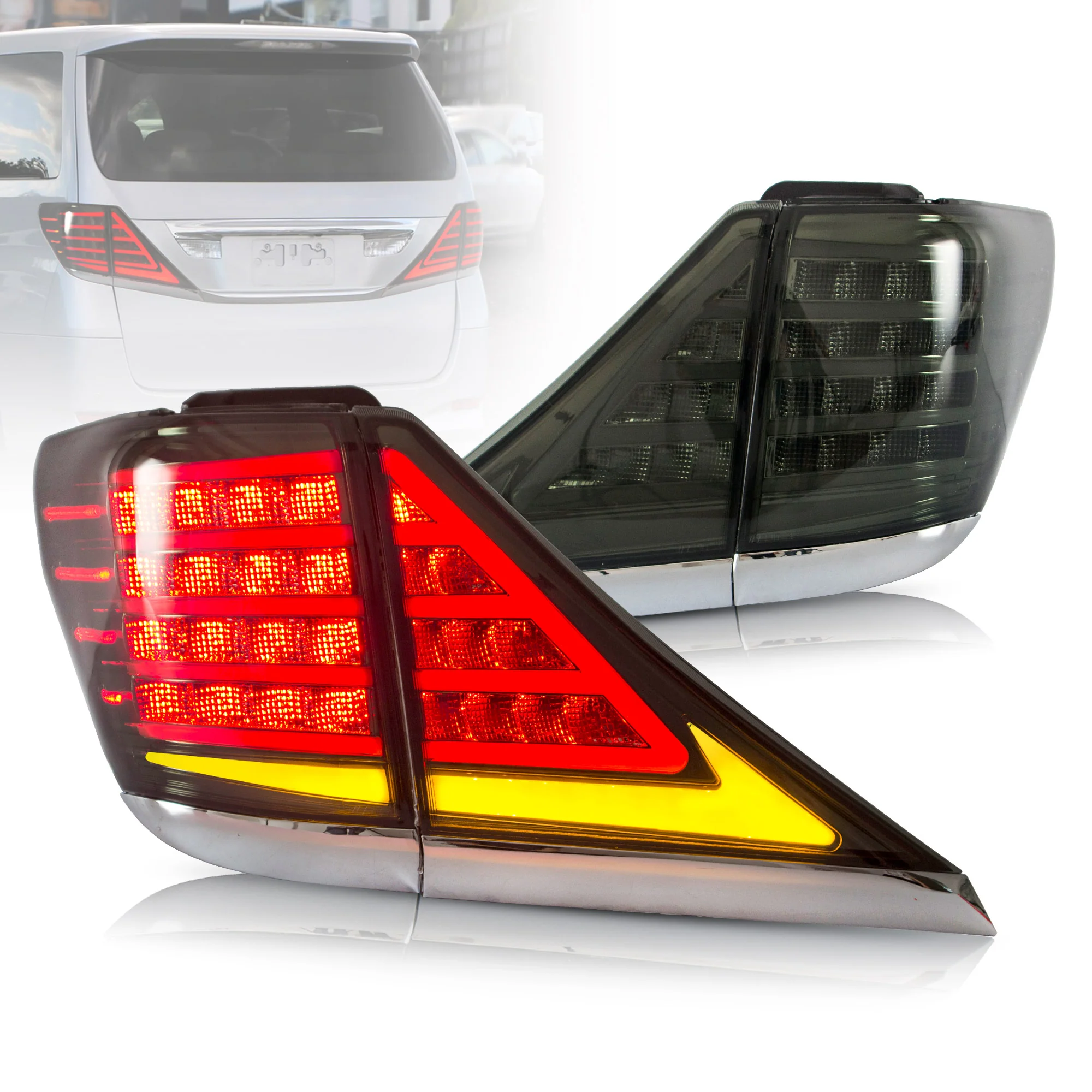Vland Full LED Tail Lights For Toyota Verllfire / Alphard 2007-2013 - Image 4