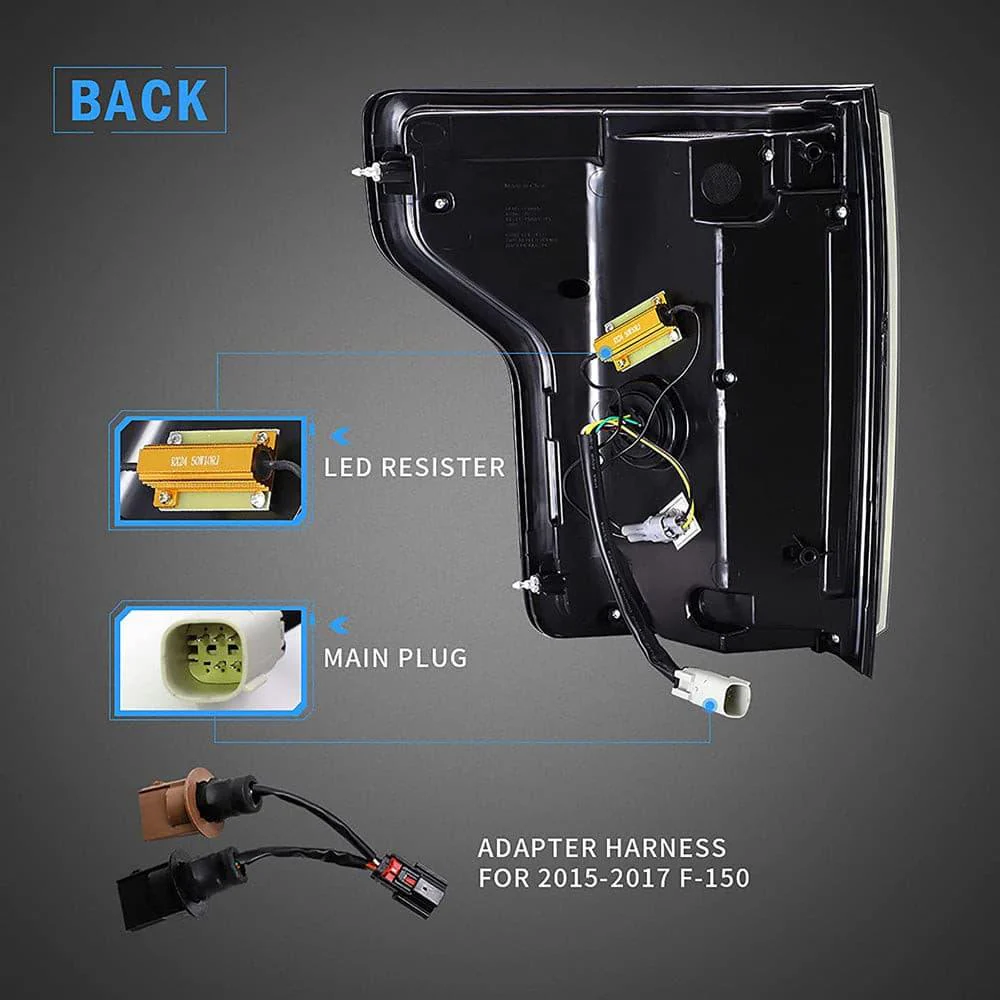 VLAND LED Tail Lights For Ford F150 2015-2020 Rear Lamps [DOT. E-MARK.] - Image 18