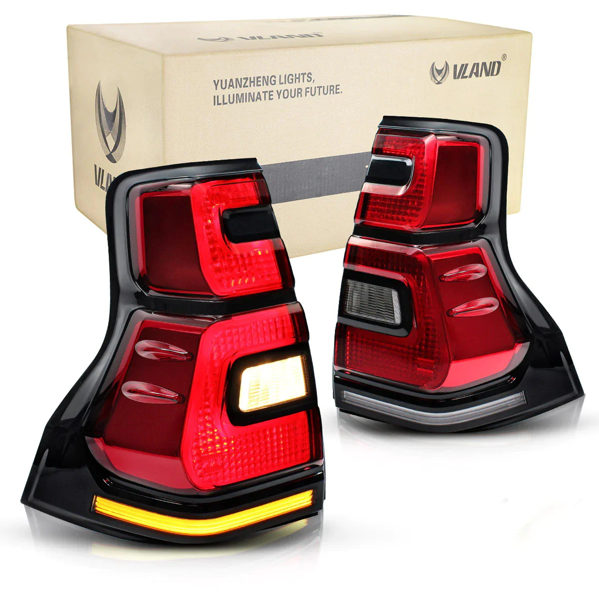 VLAND LED Tail Lights For Toyota Land Cruiser Prado 2010-2016 - Image 16