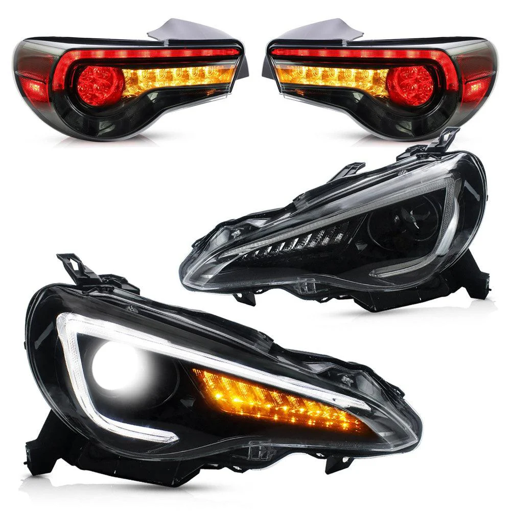 VLAND Headlights & LED Tail Lights For Toyota 86 GT86/Subaru BRZ Scion FRS 2012-2020 Turn Signal with Sequential Indicator - Image 2