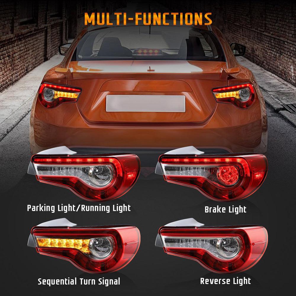 VLAND Headlights & LED Tail Lights For Toyota 86 GT86/Subaru BRZ Scion FRS 2012-2020 Turn Signal with Sequential Indicator - Image 8