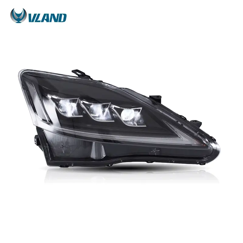 VLAND Full LED Headlights For Lexus IS250 & IS350 & ISF [XE20] 2005-2013 Sedan with Sequential Turn Signals [DOT. E-MARK.] - Image 6