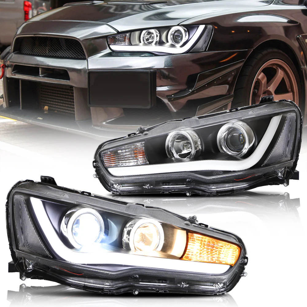 VLAND Headlights For Mitsubishi Lancer EVO X 2008-2018