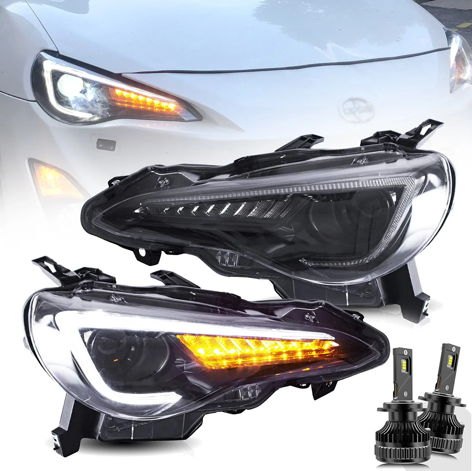 VLAND LED Headlights For Toyota 86/Subaru BRZ/Scion FR-S First Gen ZN6/ZC6 2012-2020 - Image 17